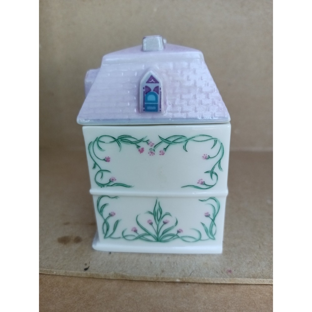 Vintage 1989, Lenox, spice village CHIVE house, spice jar, porcelain, cottage - Picture 4 of 7